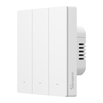 Çelës inteligjent muri Sonoff SwitchMan M5 Matter, WiFi 2.4GHz, 3 kanale, i bardhë