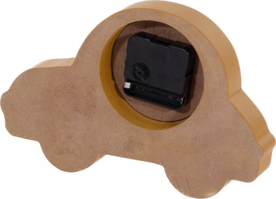 Orë tavoline për kalamajt Home Styling Collection Car, 24 x 15.5 cm, për zbukurim, e verdhë