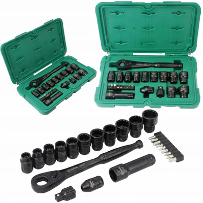 Set çelësa me dalje SATA ST09060G, 24 copë, Pass Thru, oksid i zi