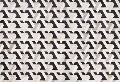 Tapet NARMAN Rug, lëkurë, 160 x 230 cm, gri