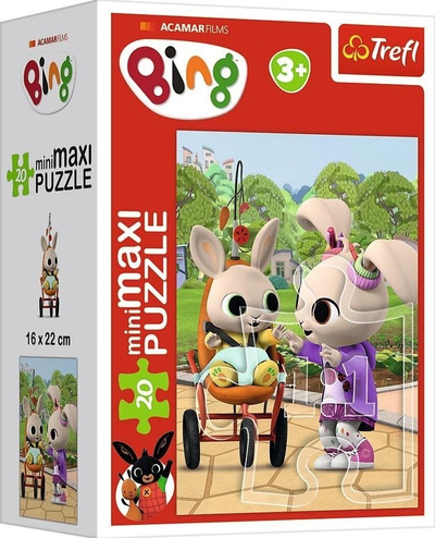 Puzzle Trefl MiniMaxi Bing, 20 copa, për kalamaj