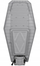 Lampë rrugore solare LED, 360W, panel 40W me sensor, gri