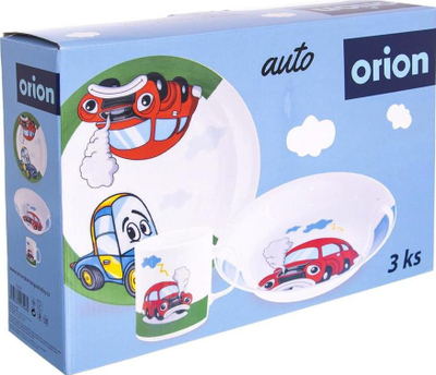 Set ngrënieje për kalama Orion AUTO, porcelan, 3 copë, shumëngjyrësh