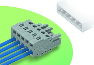 Prizë këndore Wago MCS-MIDI Classic 232-203/026-000, 3 pole, hap 5mm, gri
