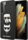 Kapak telefoni Karl Lagerfeld Saffiano K&amp;C Heads, për Samsung Galaxy S21+, back case, i zi