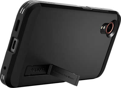 Kapak telefoni Spigen Tough Armor për Samsung Galaxy XCover 7, mbron nga goditjet, i zi