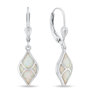 Vathë për femra Brilio Silver EA1129W, të argjendtë/bardhë