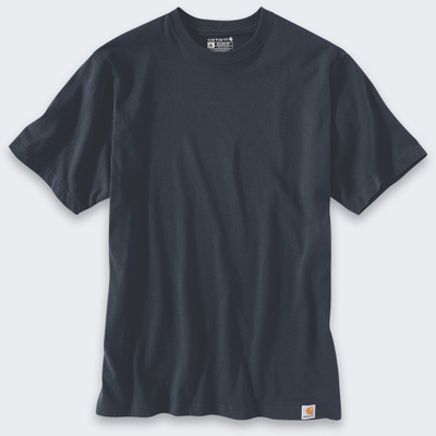 Bluzë Carhartt Dearborn Relaxed Logo, pambuk, për burra, e zezë, S