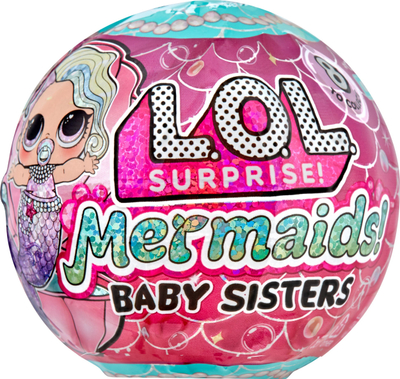Lodër goca kukulla LOL Surprise Mermaids Baby Sisters, bisht që i ndërron ngjyrat, për mosha 4+