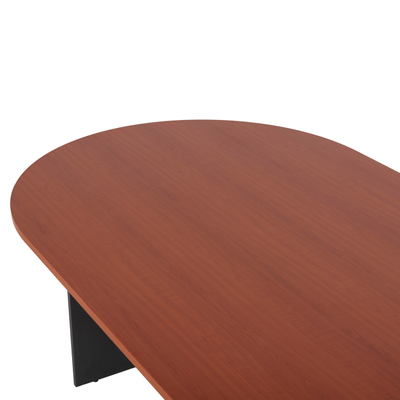 Tavolinë ovale konferencash Sienna HM2134.03, 240x120x75 cm, melaminë, antracit qershi
