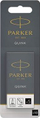 Патрони со боја Parker QUINK 1950206, 10 парчиња, црна