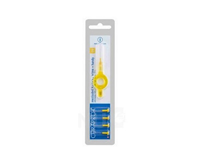 Brushë interdentale Curaprox Prime Plus Handy 09 - 4.0 mm E verdhë 5 copë + UHS 409