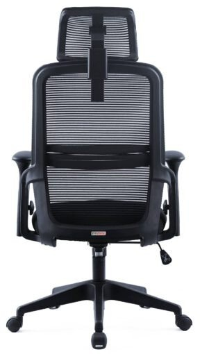 Karrige zyre ergonomike ErtuSolid AMO-80, me mbështetje mesi, me rregullim lartësie, e zezë