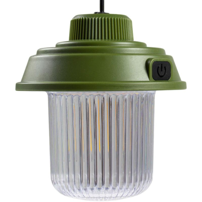 Lampë kampingu Redcliffs Camping, LED 1W, rikarikues me USB, jeshile