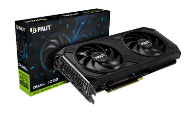 Kartë grafike Palit GeForce RTX 4070 SUPER Dual, 12GB GDDR6X, e zezë