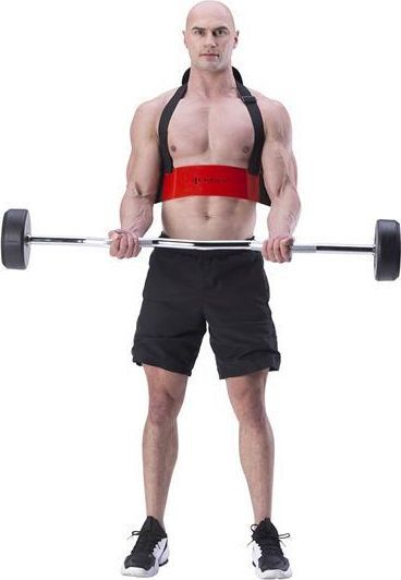 Rrip profesional për fitnes HMS ABX02, i kuq/zi