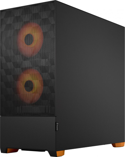 Kasë Pop Air RGB TG (FD-C-POR1A-05), e zezë/e portokalltë