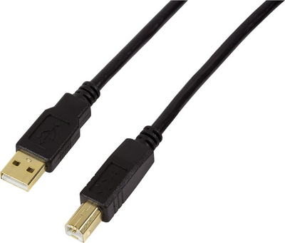 Kabllo USB LogiLink UA0265, USB A në USB B, 15 m, i zi