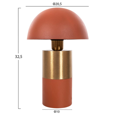 Llambë tavoline Pune Φ20,5x32,5Hcm (HM4245.08), portokalltë/ ari