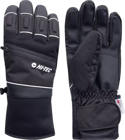 Doreza skish Hi-Tec Baksa M, 3M Thinsulate, kundër ujit, të zeza