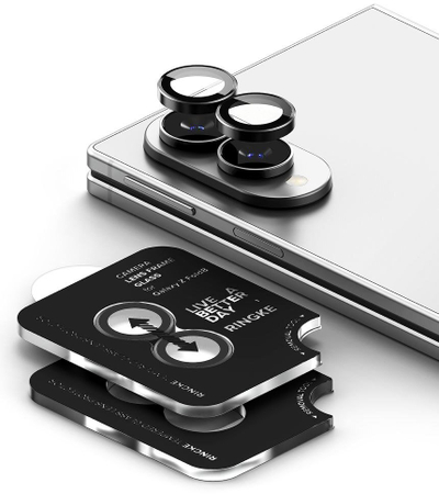 Mbrojtës kamere Ringke Camera Frame, Galaxy Z Fold 8, xham 9H 2 copë, i zi