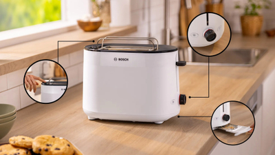 Toster Bosch MyMoment TAT2M121, 950W, 2 feta, i bardhë