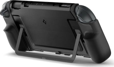 Навлака Spigen Dual Grip за Nintendo Switch 2, од PC и TPU, ергономска дршка, црна