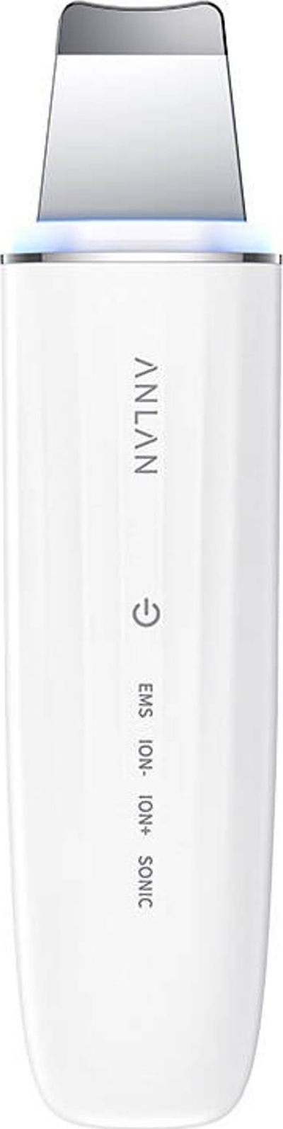 Уред за чистење лице ANLAN 01-ACPJ32-02A, ултразвучен, LED EMS, бел