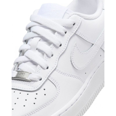 Atlete për kalamoj Nike Air Force 1, lëkurë, taban Nike Air, të bardha