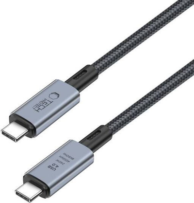 Kabllo USB Tech-Protect UltraBoost Max USB-C në USB-C, USB 4.0, 2 m, 240W, e zezë