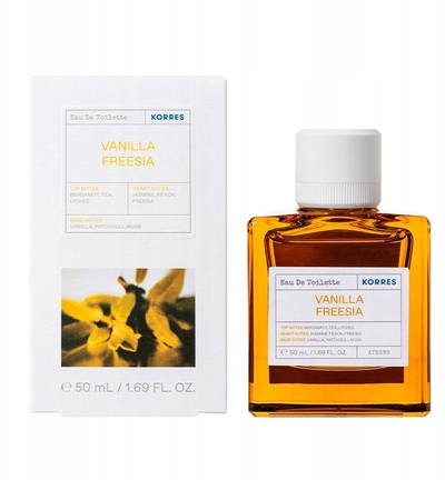 Parfum tualete Korres Vanilla Freesia, 50 ml, aromë vanilje frezie