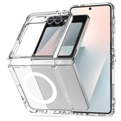 Kapak telefoni Tech-Protect FlexAir Hybrid MagSafe për Samsung Galaxy Z Flip 6 / 7 FE, i tejdukshëm