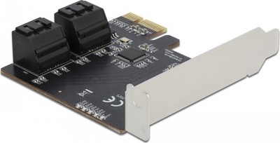 Картичка за проширување DeLOCK PCI Express x1, 4 SATA порти, low profile