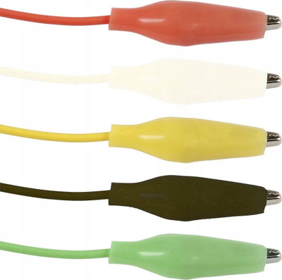 Kabllo me klema krokodili Joy-it, set 10 copë, 50cm, shumëngjyrëshe