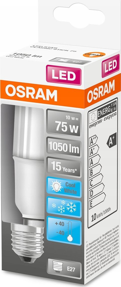 Llambë LED Osram LED Star E27, 10W, 4000K, e bardhë e ftohtë