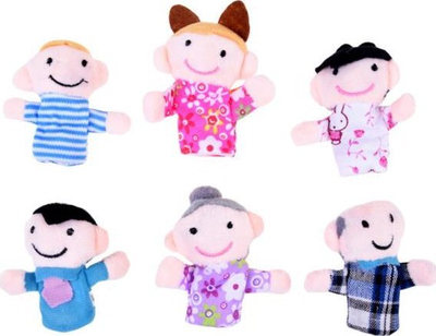 Set kukulla gishti Family ZA3970, 6 copë, pelush, shumëngjyrëshe