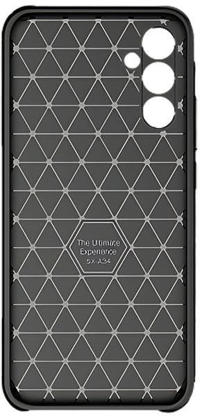 Mbulesë telefoni Beline Carbon Armor për Samsung A34 5G, material i fortë, efekt karbon, e zezë