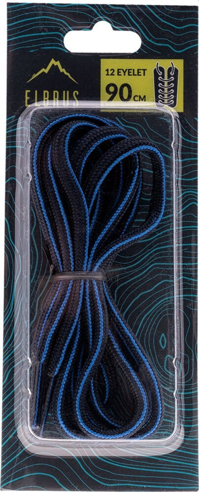 Lidhse këpucësh Elbrus Lace Ramble, 90 cm, për 12 vrima, të zeza me blu