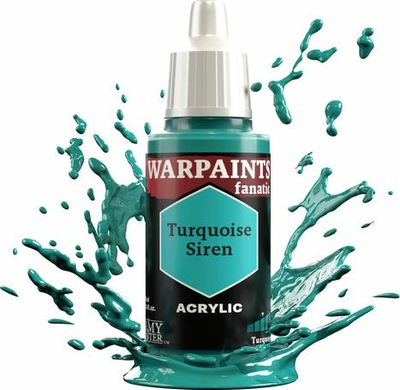 Bojë akrilike The Army Painter Warpaints Fanatic Turquoise Siren, 18ml, ngjyrë turkezi