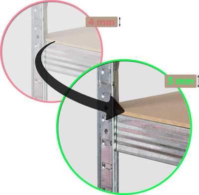 Raft magazinimi Humberg, 150 x 75 x 30 cm