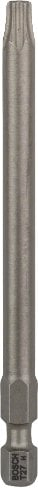 Bит Bosch Extra Hard Torx T27, 89mm, челик S2, сива