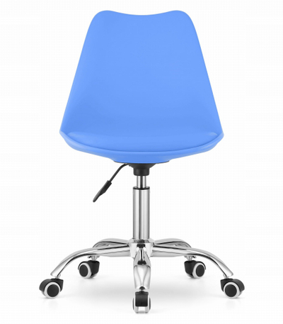Karrige zyre Alba Blue, rrotulluese, lartësi e rregullueshme, blu