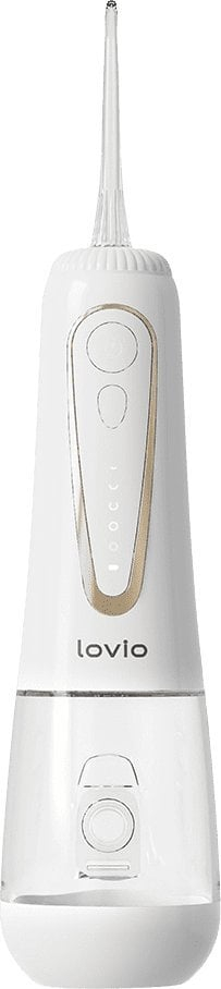 Irrigator për dhëmbët Lovio HydroJet Pro LVWF124WH, wireless, me 8 koka, i bardhë