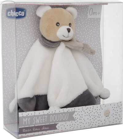 Lodër pelushi Chicco My Sweet Doudou, 2 në 1, batanije ngushëlluese, bezhë