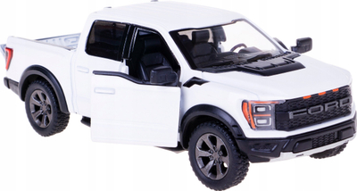 Makina lodër Ford F 150 Raptor Kinsmart, metal 1:46, me mekanizëm pull back, e bardhë