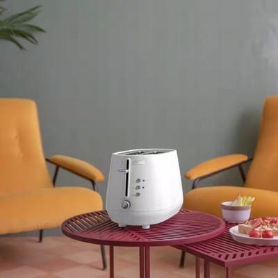 Toaster De'Longhi Eclettica CTY2103.W, 2 feta, trup metal, i bardhë