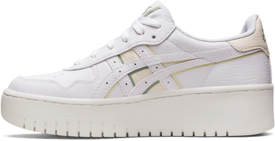 Atlete për femra Asics Japan S PF, platformë, lëkurë, të bardha