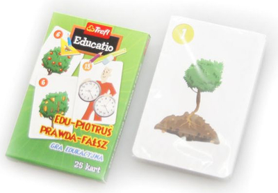 Lojë me letra Trefl Edu Piotruś True or False, edukative për kalamaj, 4+