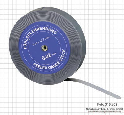 Shirit matës i hollë Feeler Gauge, 5 m, 12.7 mm, 0.03 mm