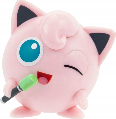 Lodër figurë Pokemon Clip N Go Jigglypuff, me Moon Ball, me ngjyra